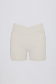 Oh Polly Bo+Tee BT0737 mini short sport avoine poches