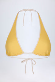 Oh Polly Morella haut bikini licou vichy jaune