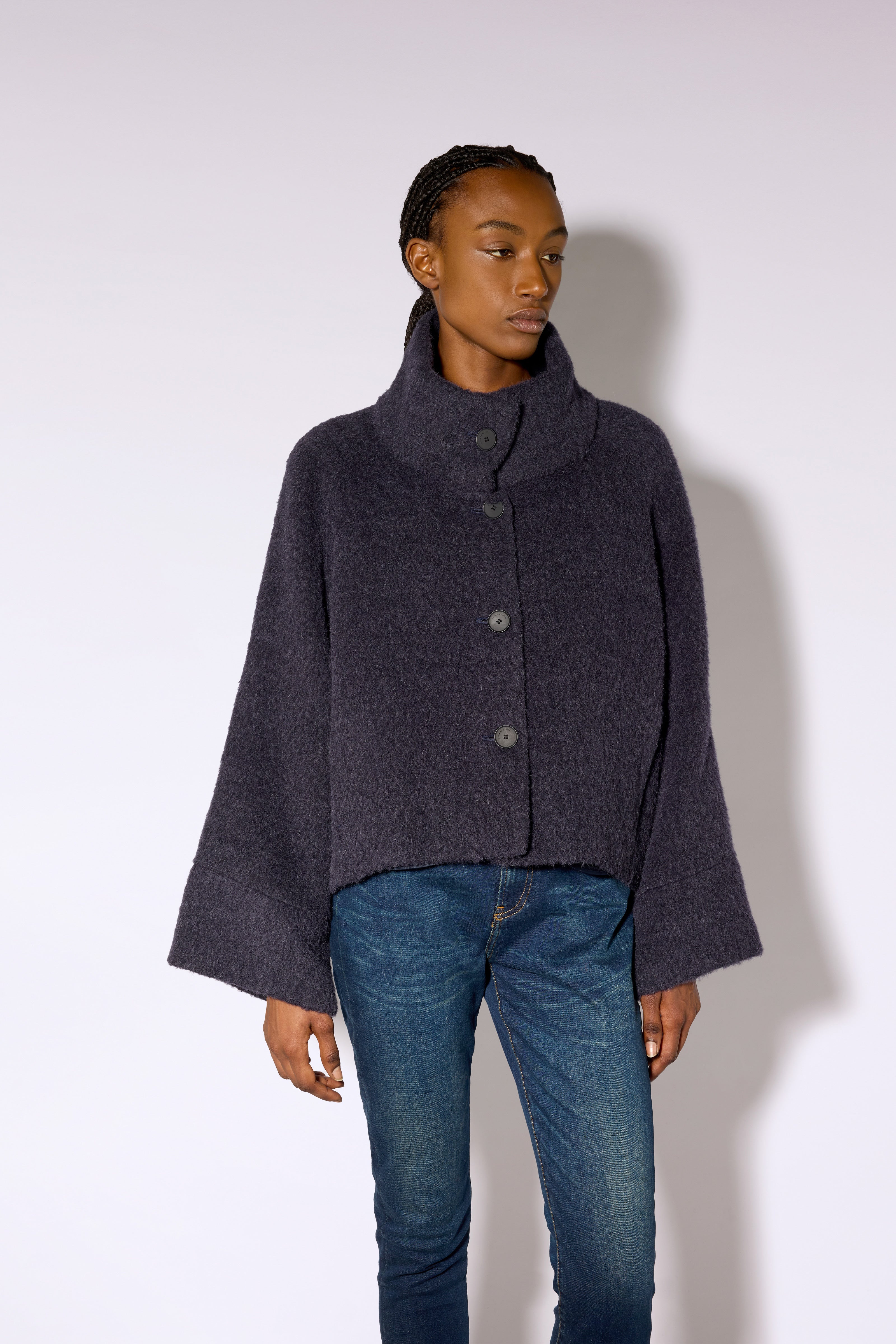 Liviana Conti Lasonne manteau notte bleu nuit taille M