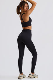 Oh Polly Super Sculpt Legging BT2434 Noir Taille Haute Gainant