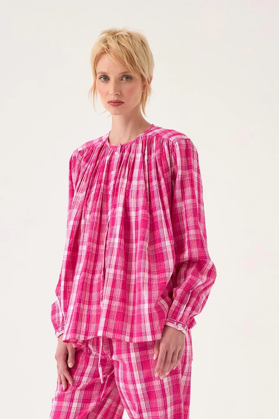 Chicosoleil HARMONY chemise coton Candy Check carreaux