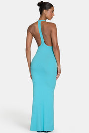 Oh Polly ButterCloud Maxi robe longue aqua stretch