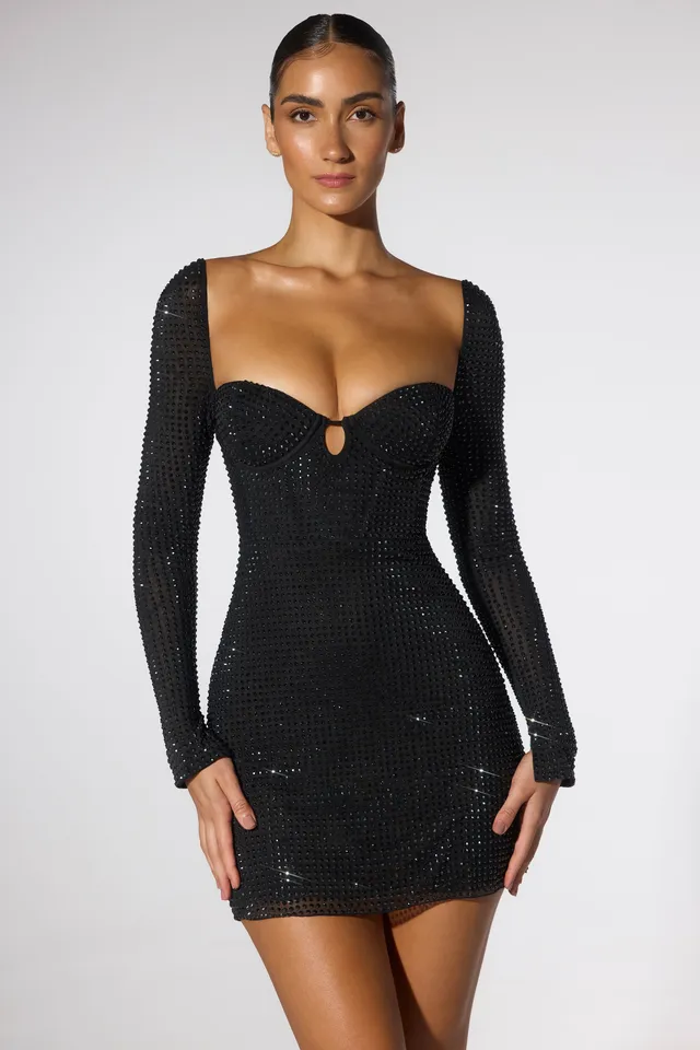 Oh Polly Valeria Robe Corset Bleu Cobalt