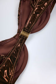 Oh Polly Swim NS10604 haut bikini bronze armatures