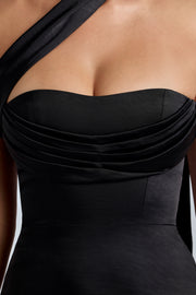 Oh Polly Dresses Anastasia 8220 robe mini noire satin
