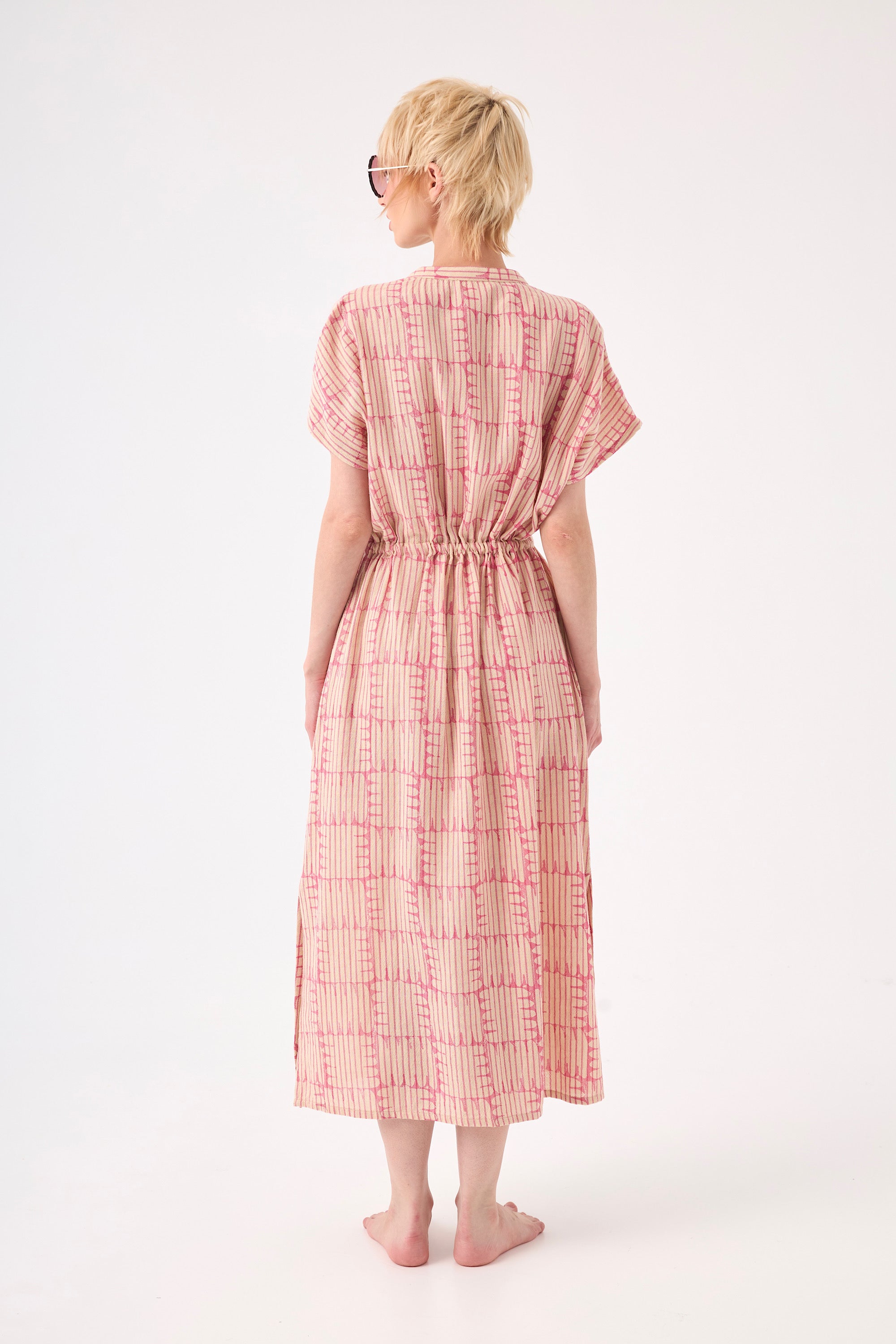 Chicosoleil Deepty robe longue rosewood coton poches