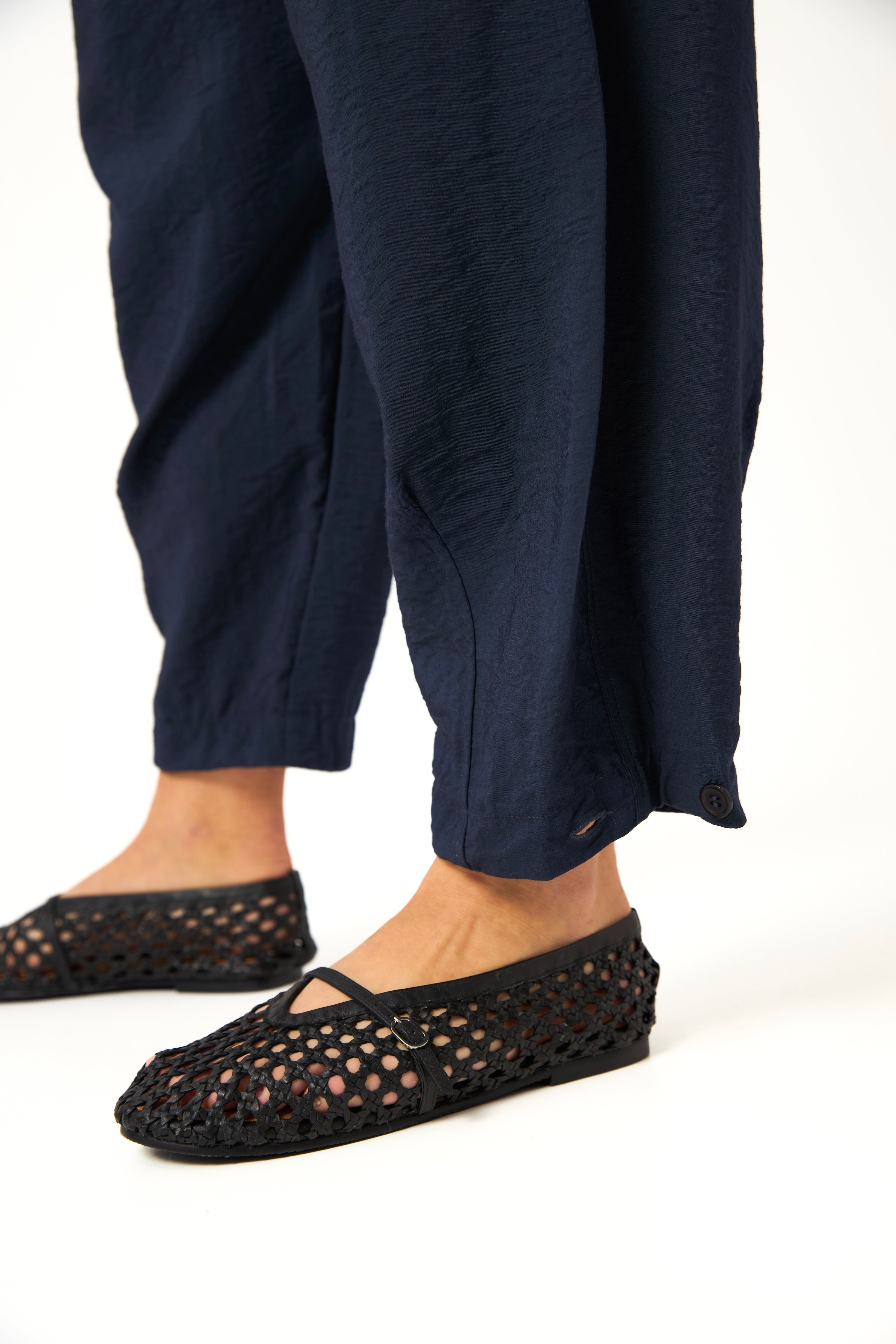 Chicosoleil Aïko pantalon large bleu indigo viscose