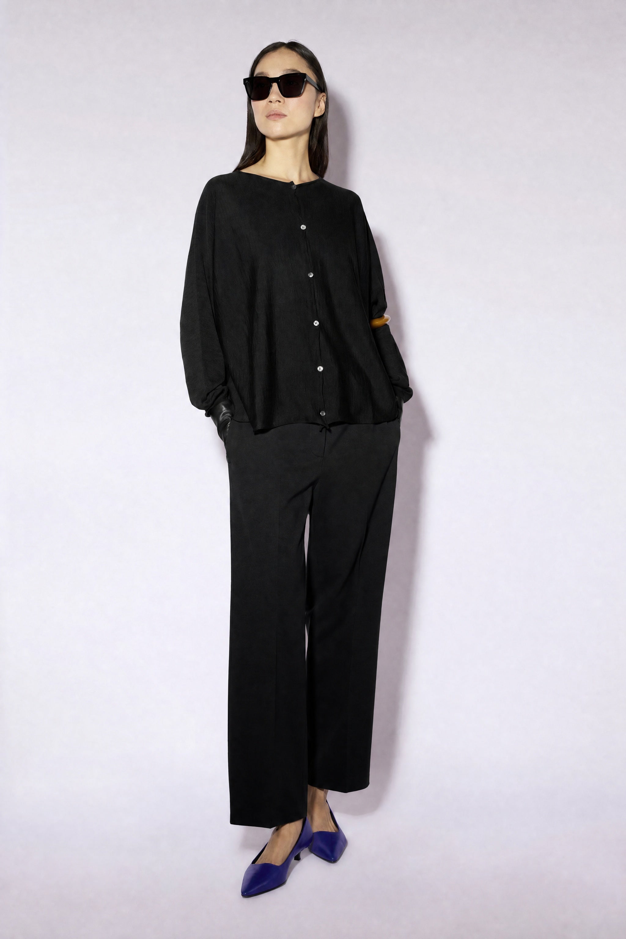 Liviana Conti Betsy cardigan bleu Bluetta taille M 100% laine