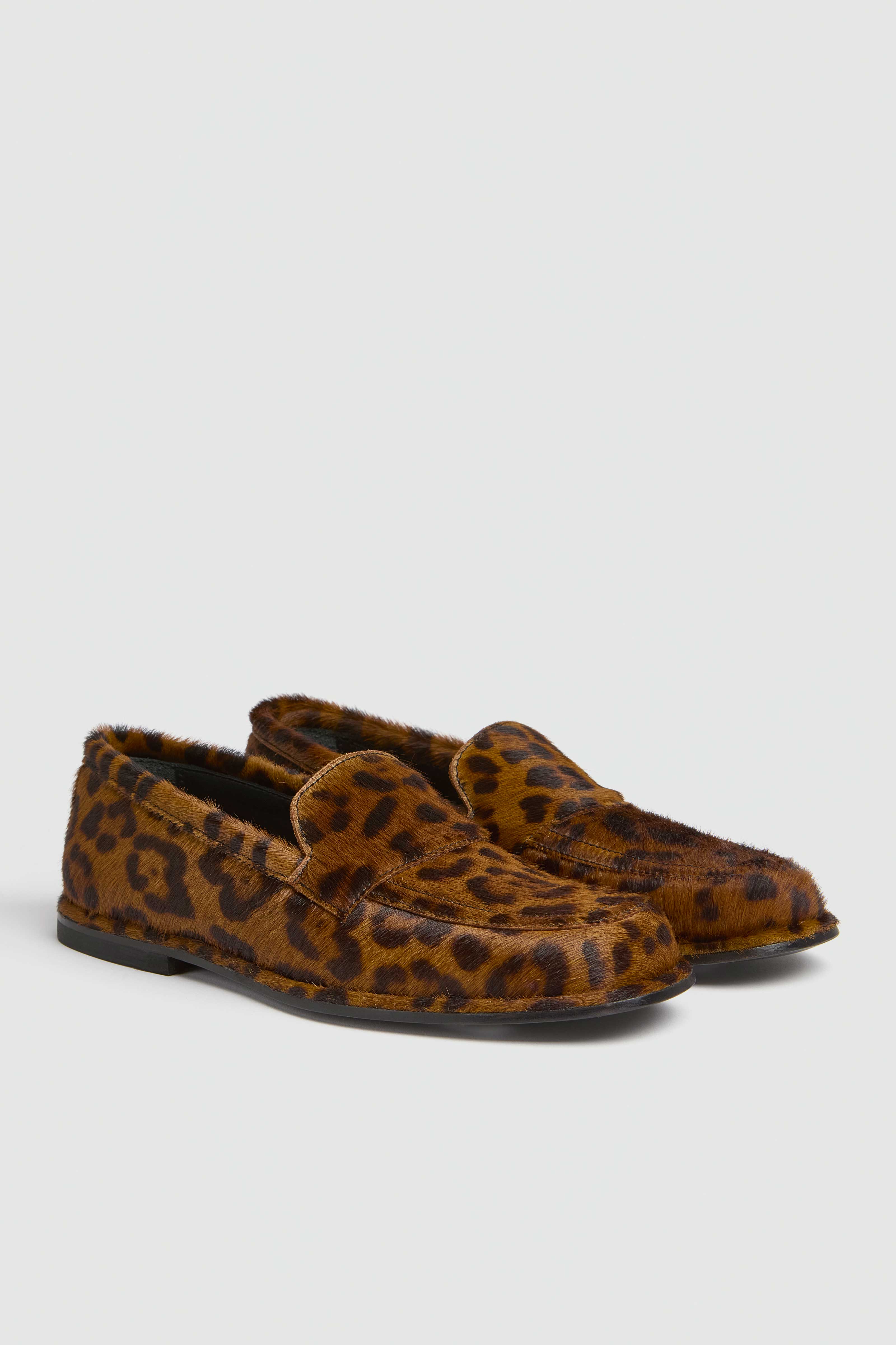 Liviana Conti Guia mocassin cuir imprimé camel