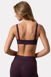 Oh Polly Bo+Tee brassière sport prune maintien léger