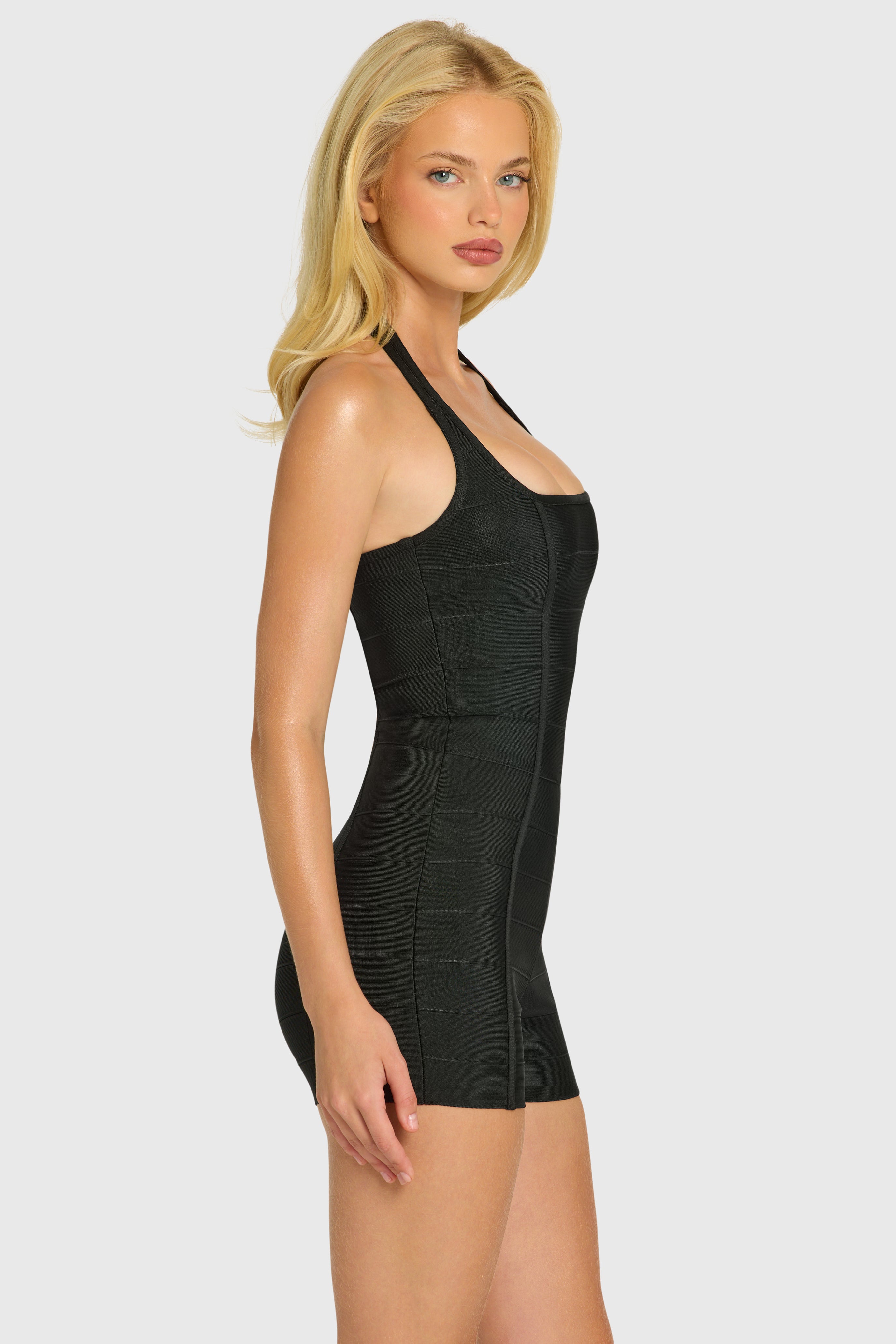 Oh Polly Dalia combishort bandage noir