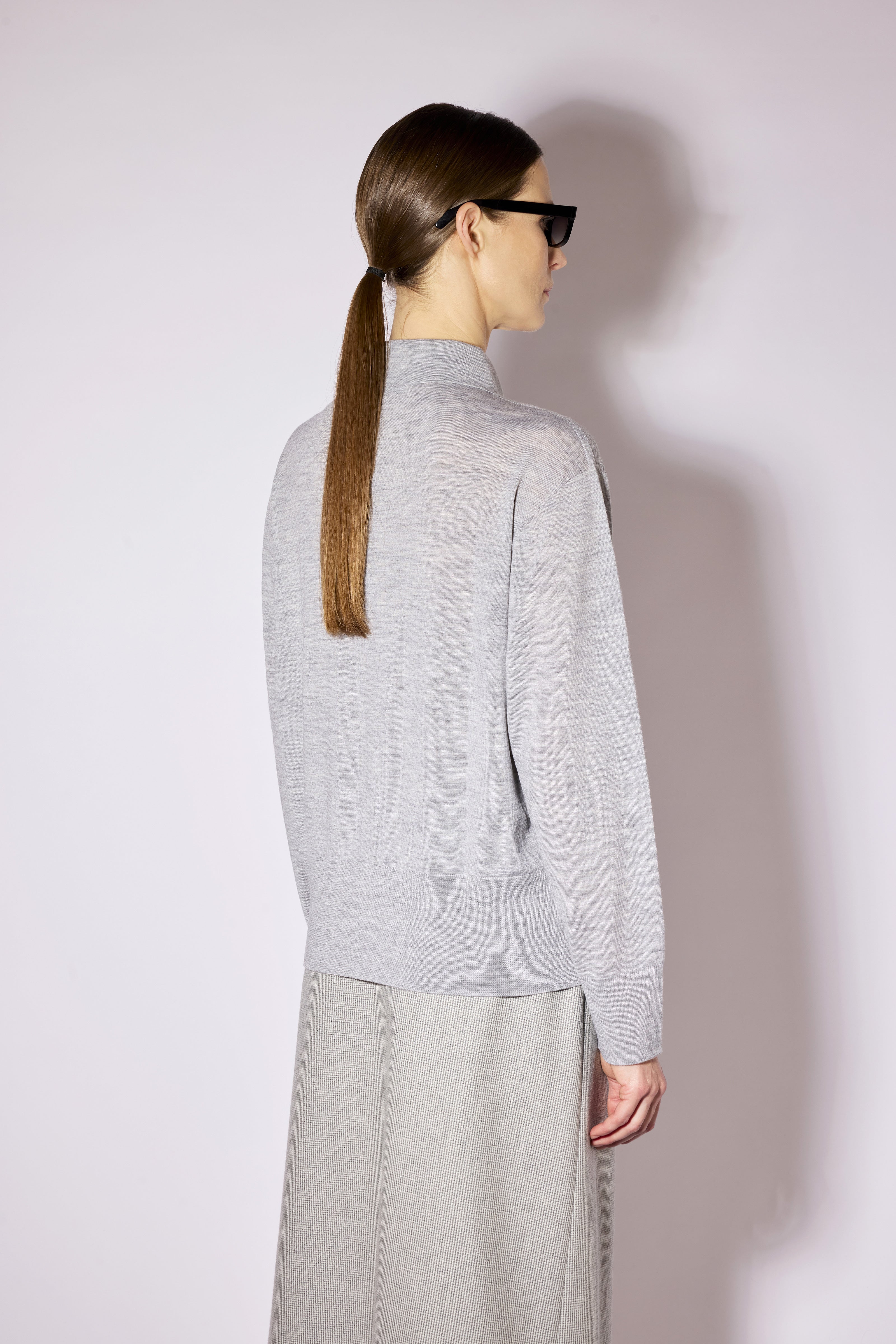 Liviana Conti Dasia cardigan laine gris chiné