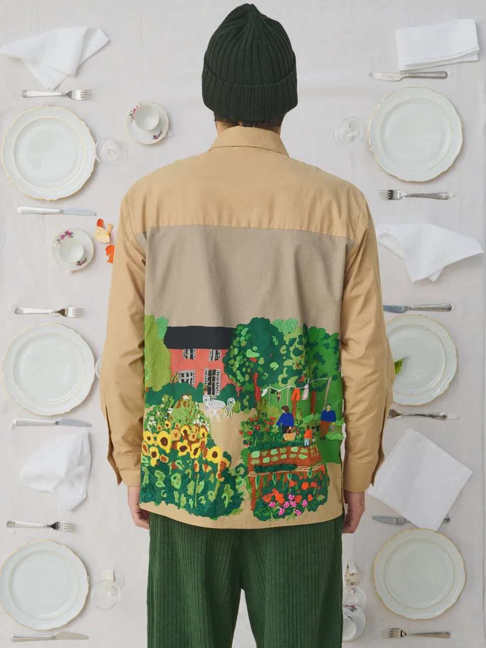 MII Mii à table Rishi Le Potager chemise homme