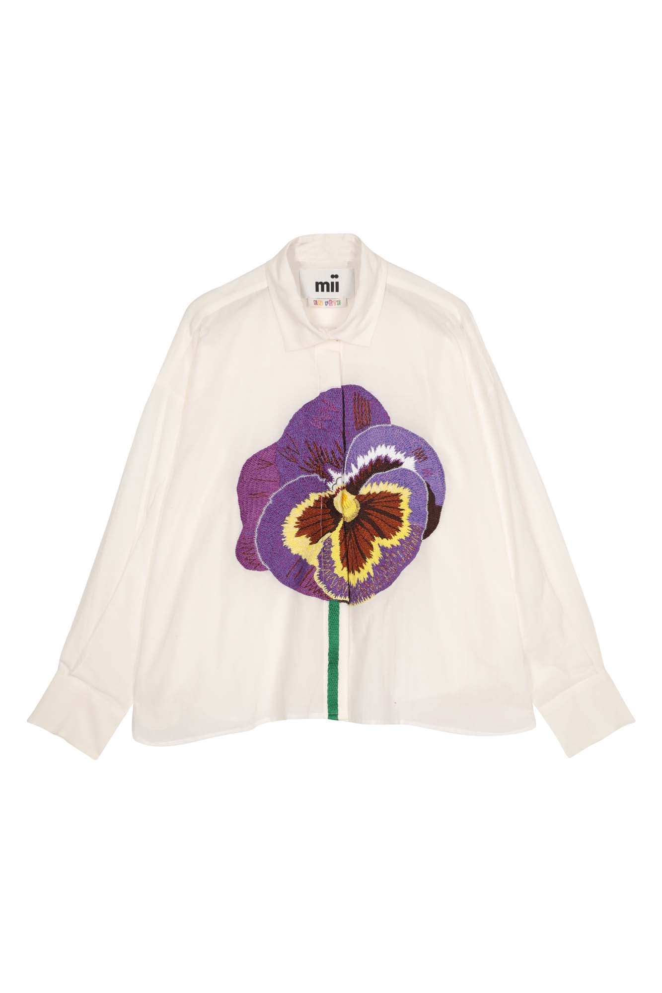 Mii Greta La Pensée chemise femme coton violette XS-XL