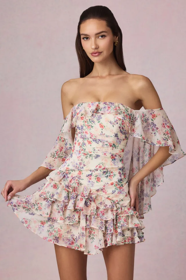 Oh Polly Birdie 13255 Robe Mini Primrose Fleurs Volants