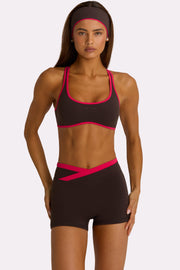 Oh Polly Bo+Tee short sport truffle taille enveloppée