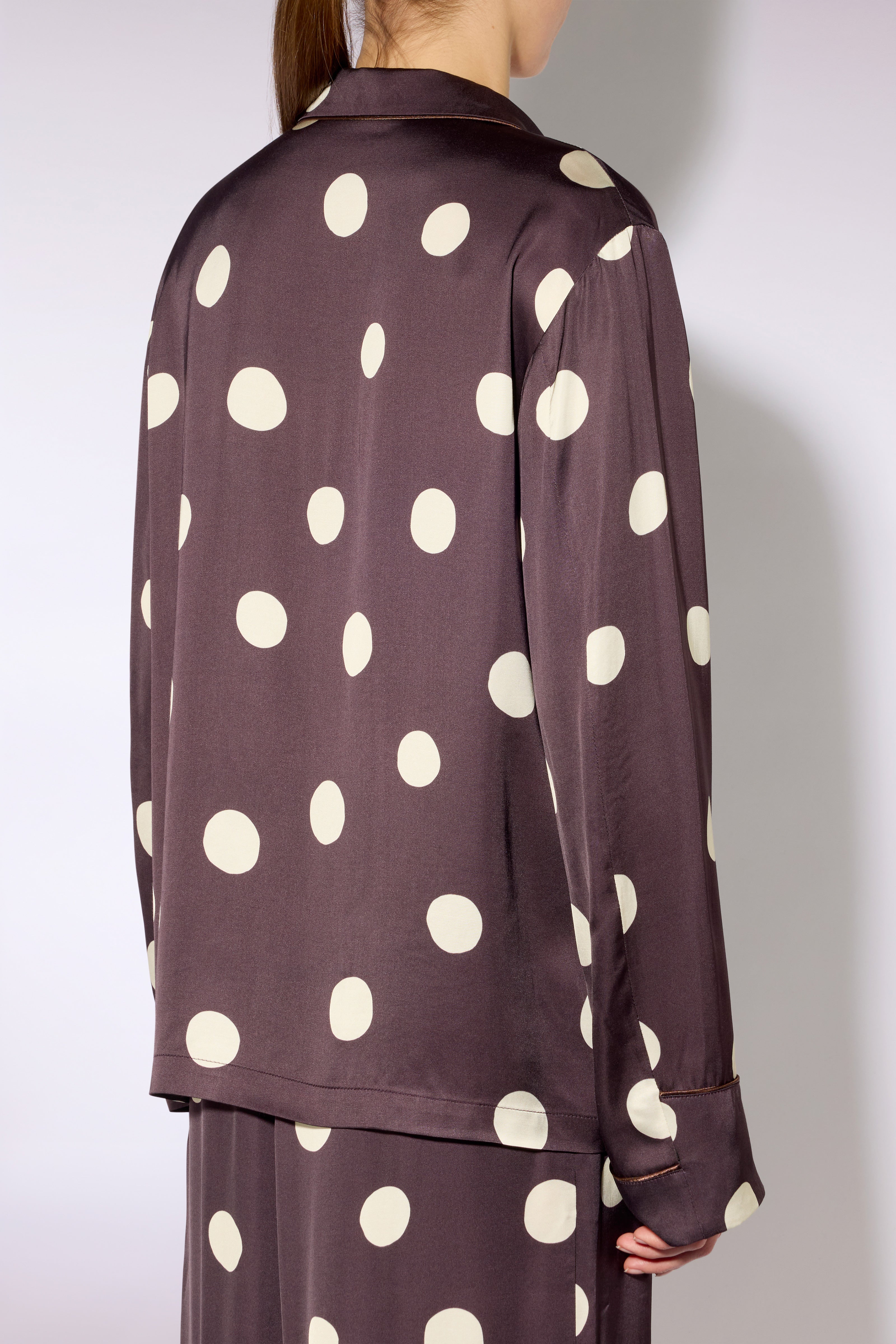 Liviana Conti Clizia chemise pois grande espresso