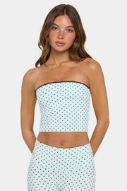 Oh Polly Bo+Tee bandeau top menthe chip