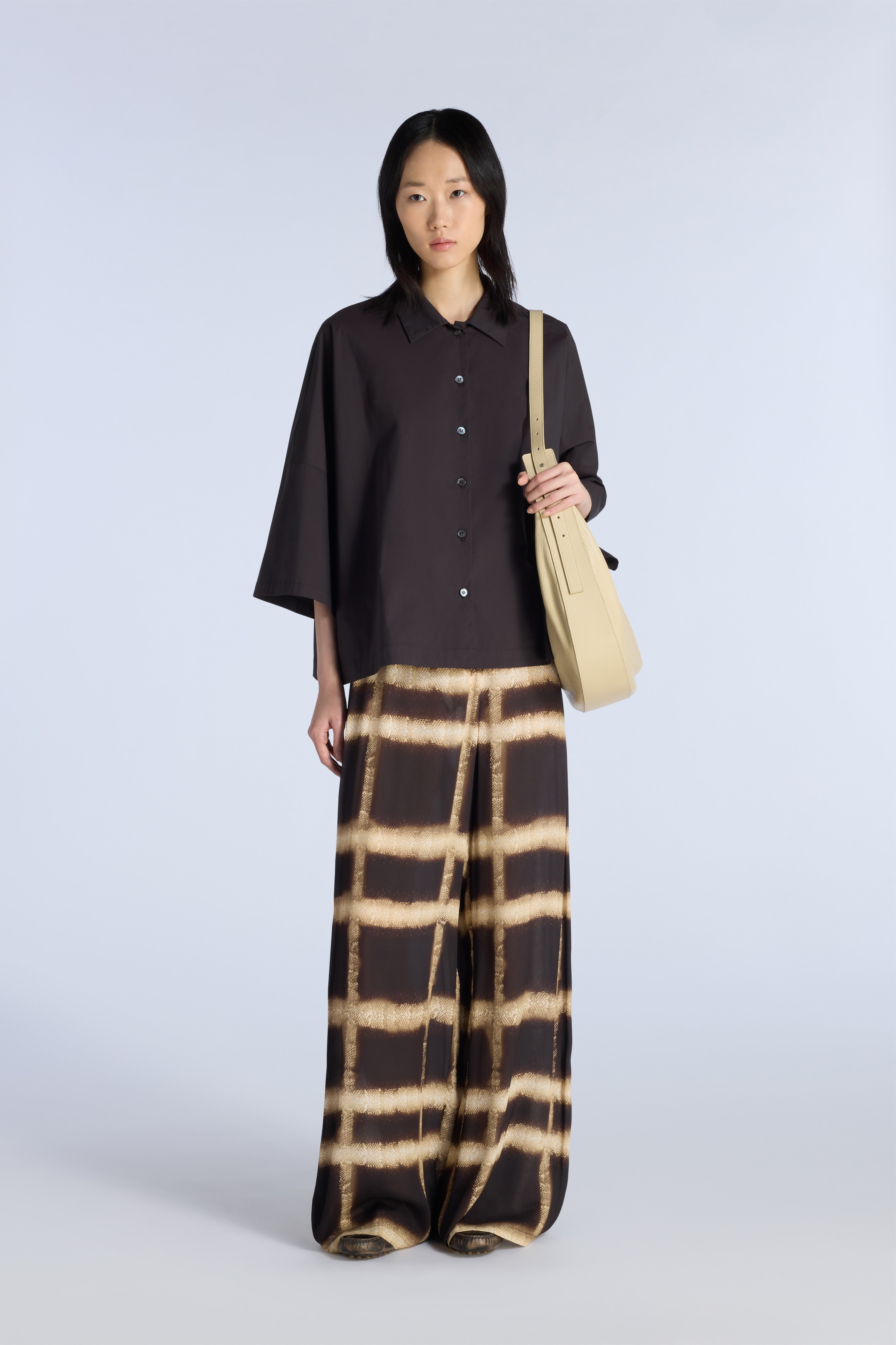 Liviana Conti Grant pantalon palazzo pitone viscose