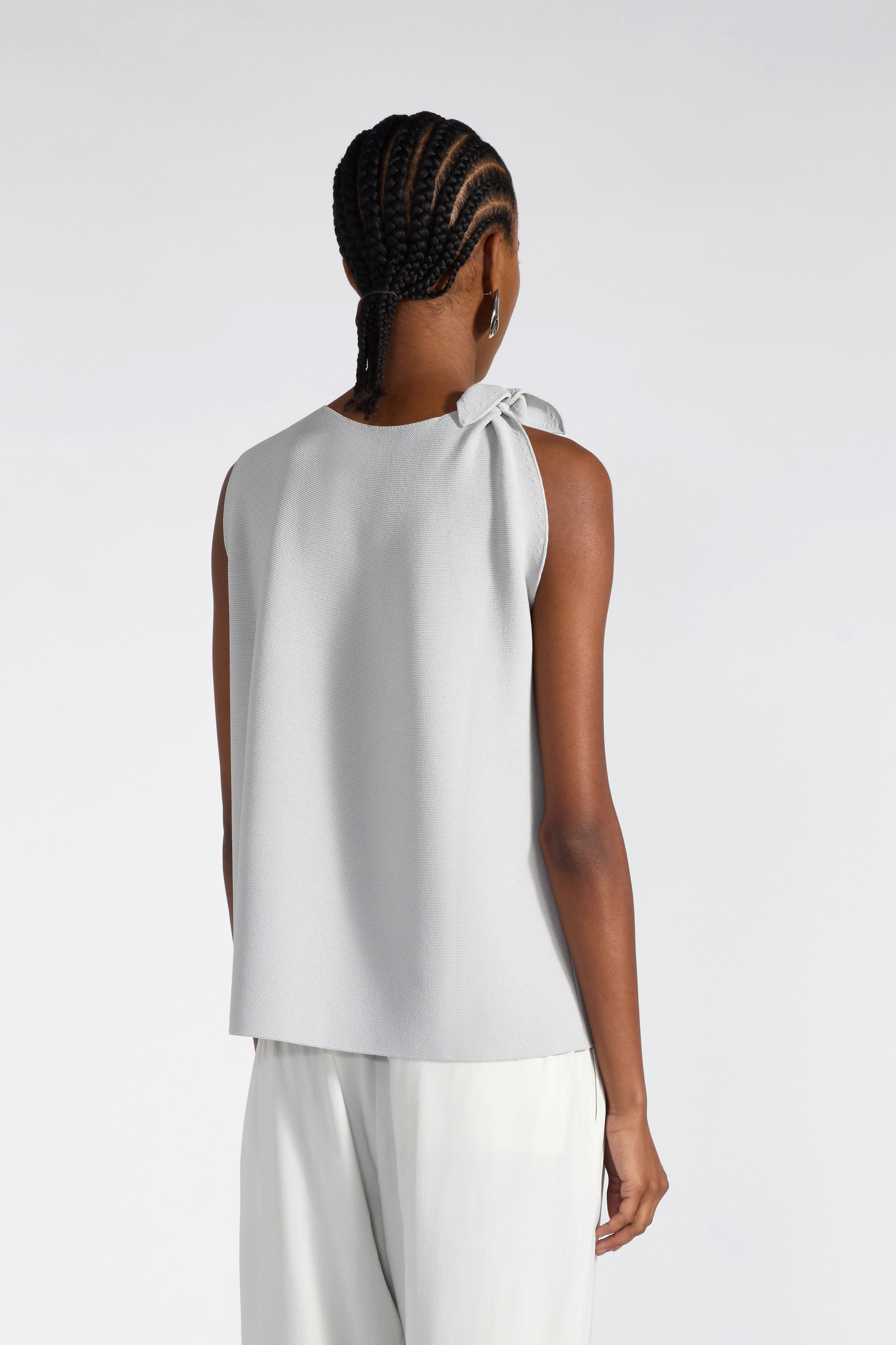 Liviana Conti Clizia top viscose rose appliquée brezza