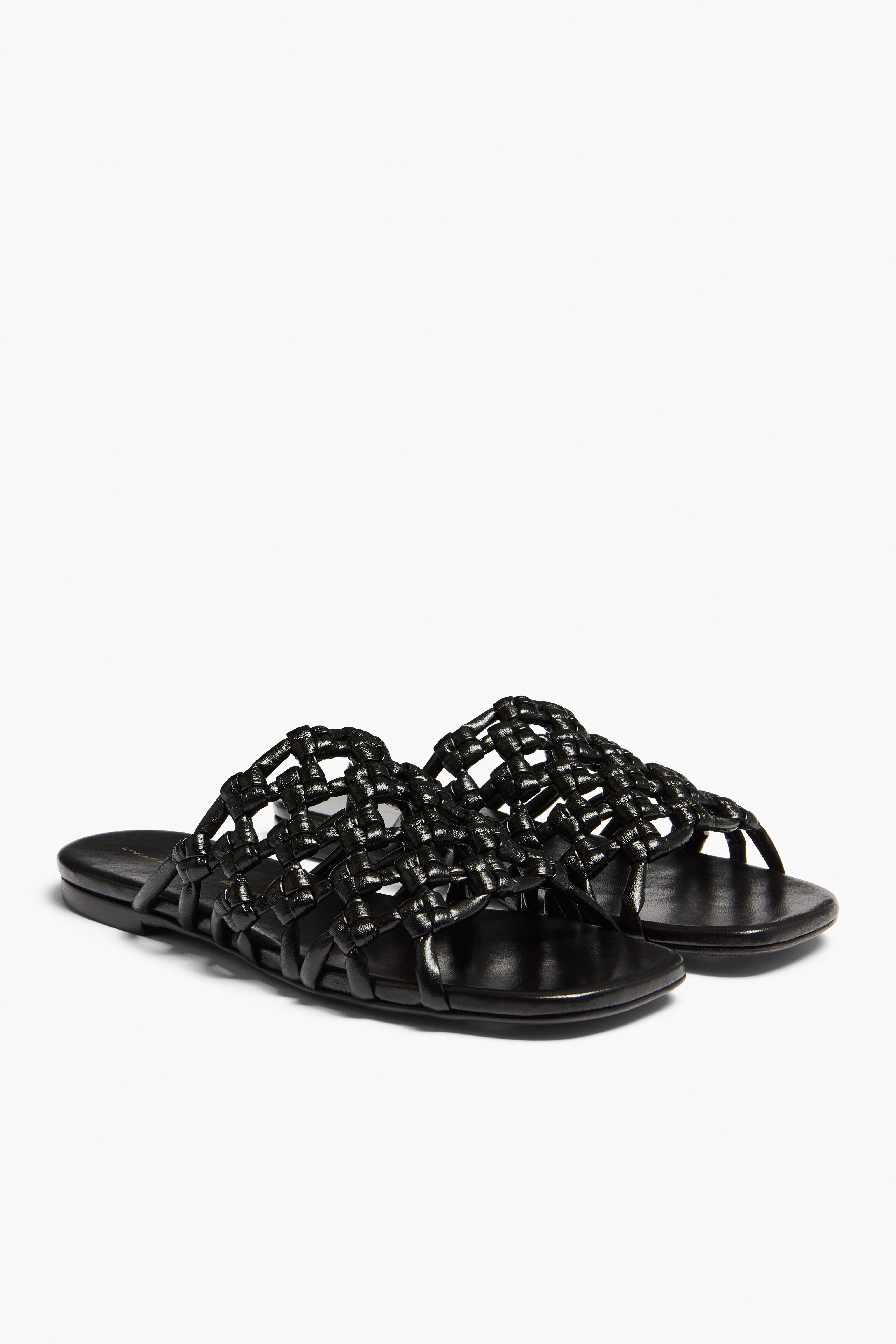 Liviana Conti Calzature Olivia mules noires plates vegan 36-41