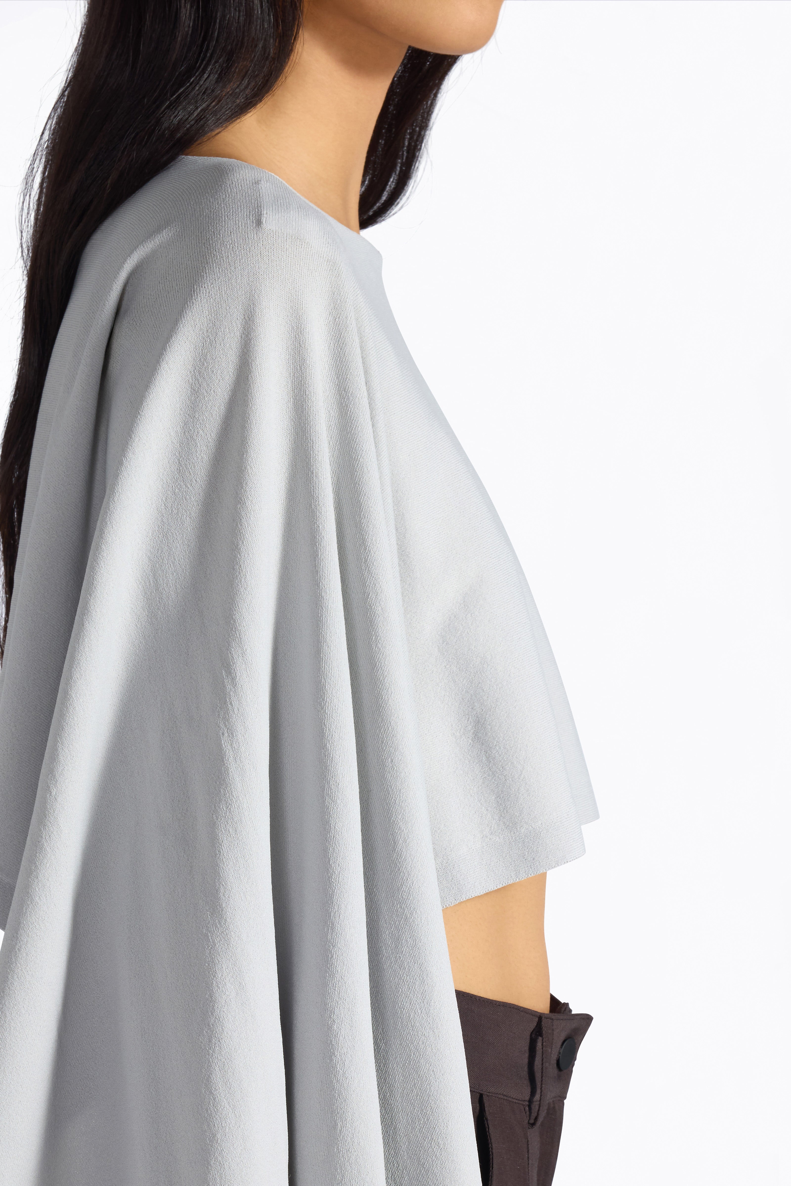 Liviana Conti Laisa poncho crop viscose stretch