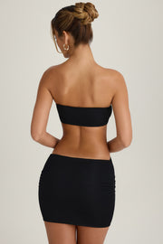 Oh Polly Lilia mini-robe bandeau noire cut-out 59,5 cm