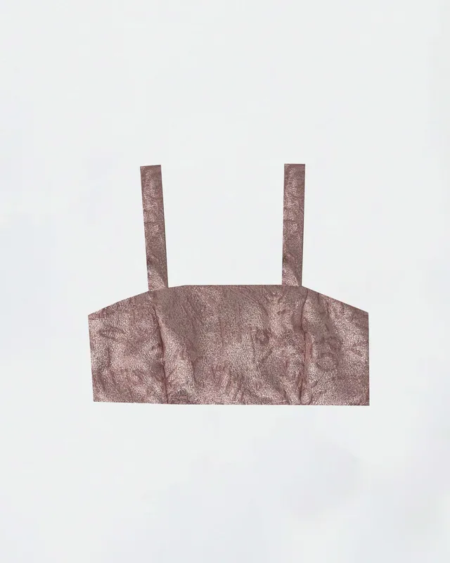The Ethiquette Orchidée crop top tweed taille M