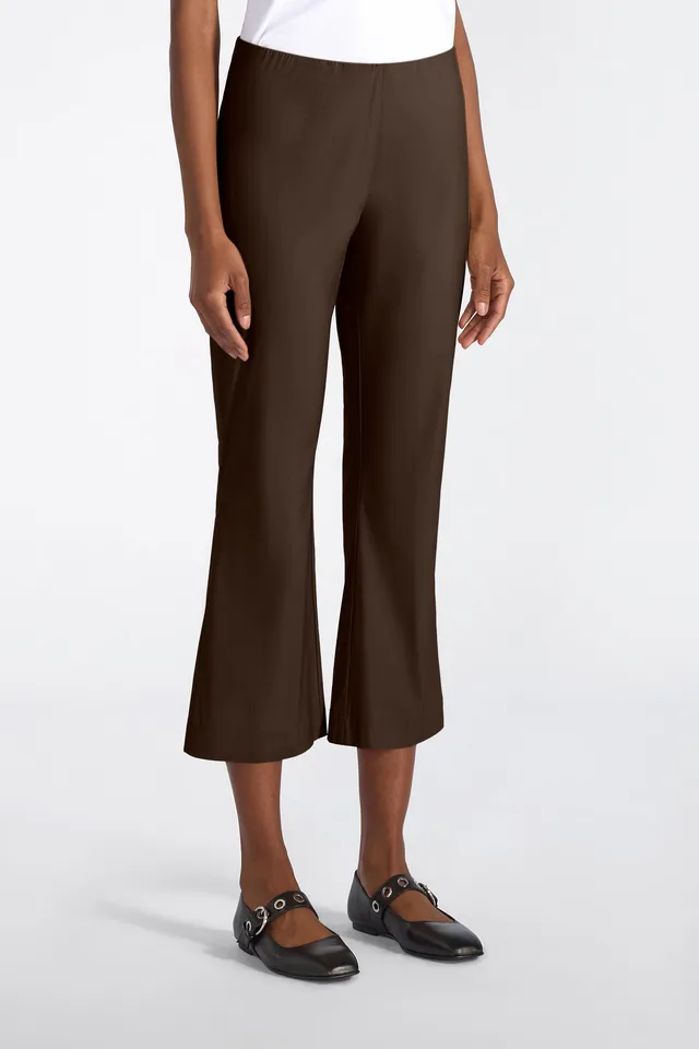 Liviana Conti Claudette pantalon trompette coton noir
