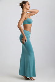 Oh Polly 8623 Giselle maxi jupe vert d'eau