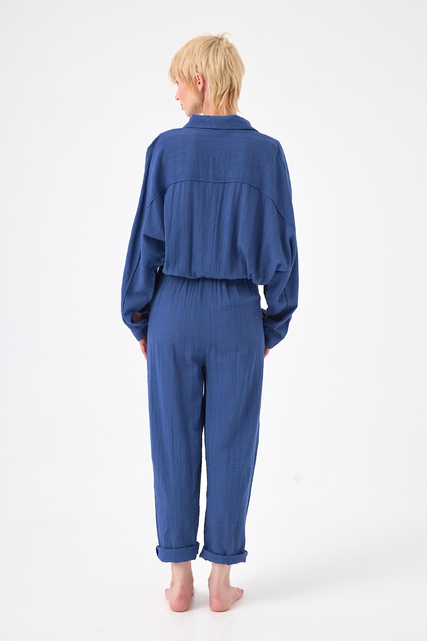 Chicosoleil Alanis combinaison bleue coton viscose
