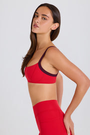 Oh Polly Bo+Tee brassière sport fraise stretch