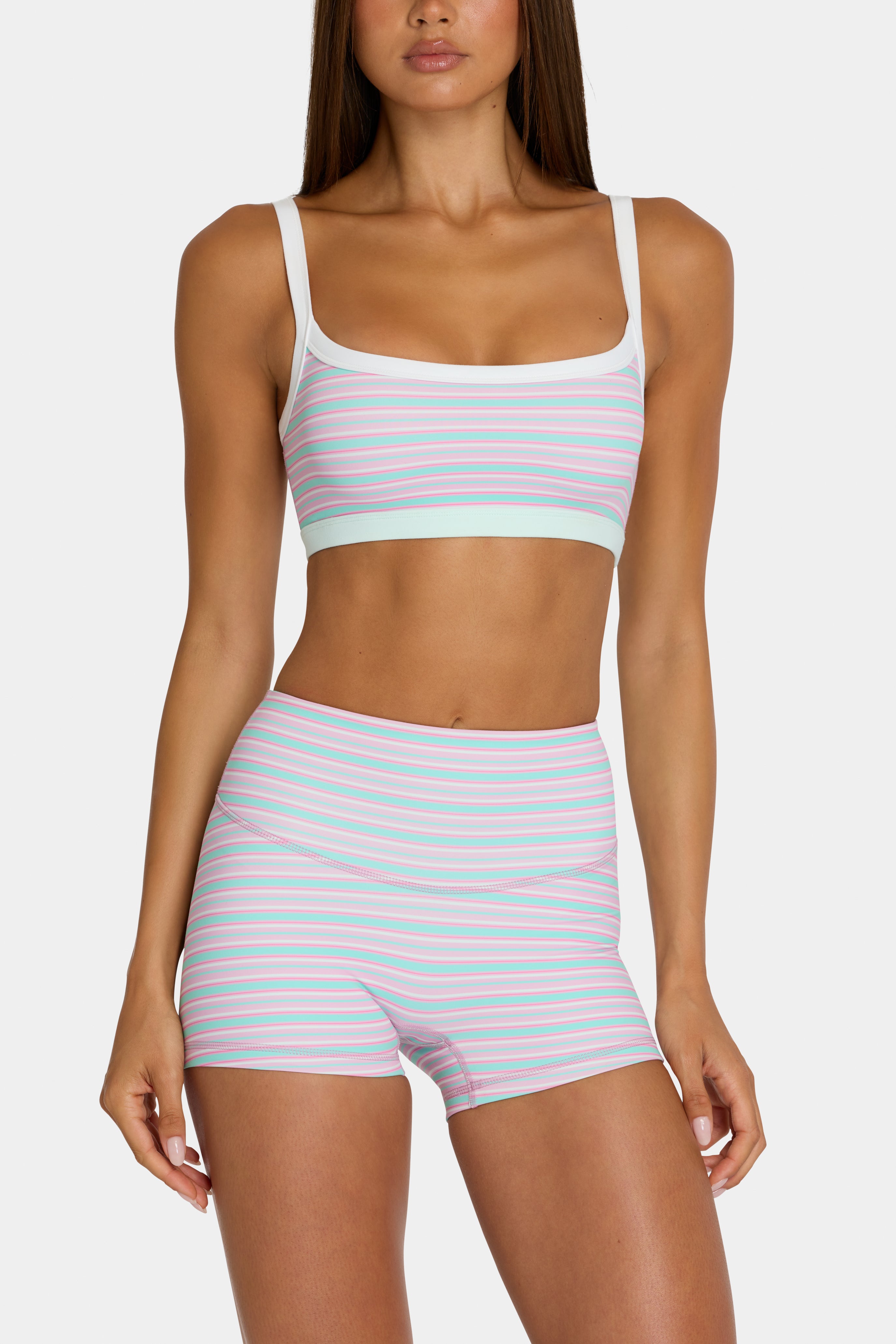 Oh Polly Bo+Tee Soft Active brassière réversible multi rayé