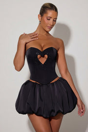 Oh Polly Amora 12729 Top Corset Noir Strass