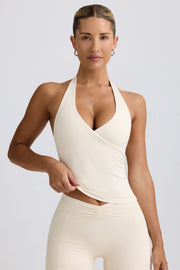 Oh Polly Bo+Tee top halter vanilla dos nu rembourré