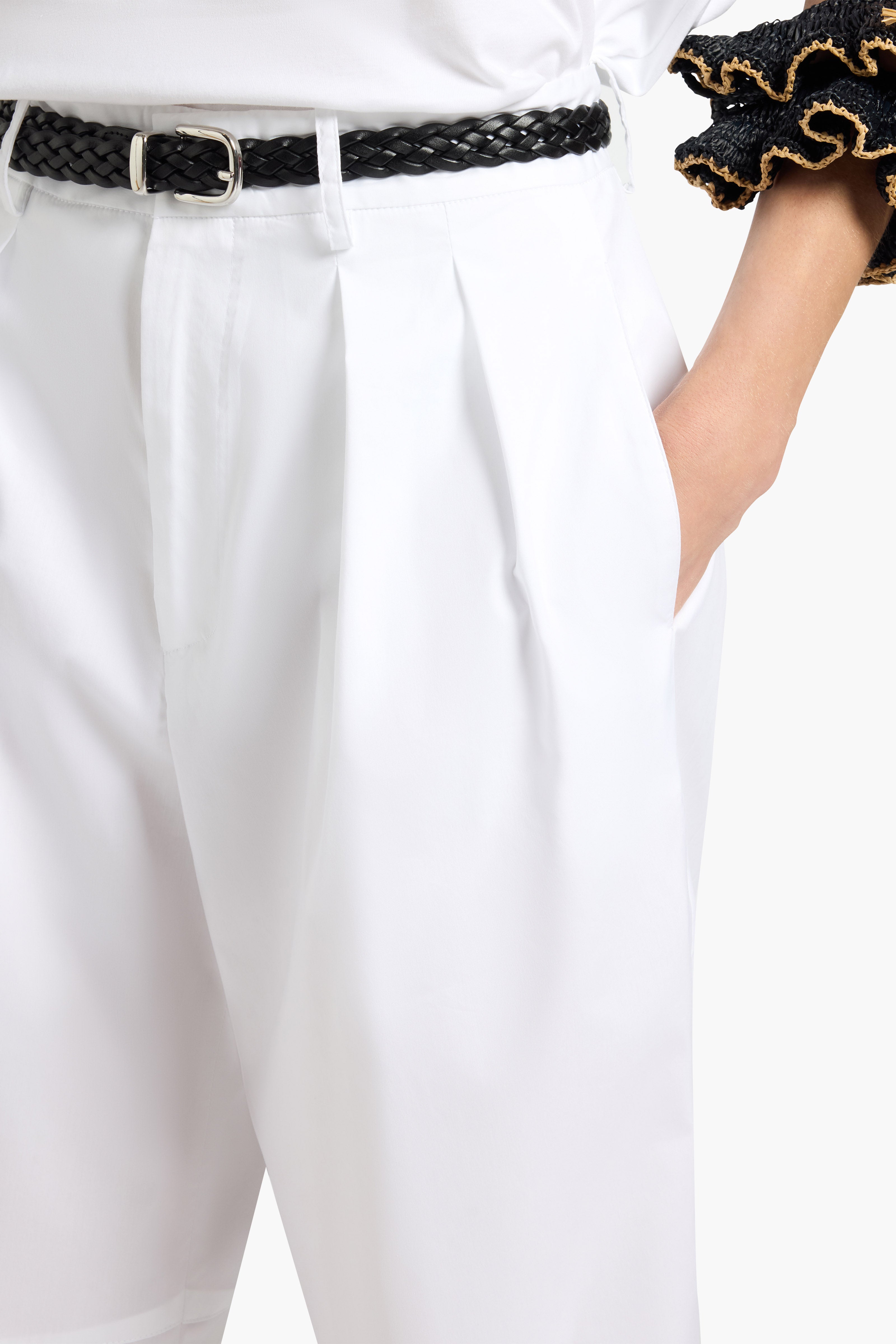 Liviana Conti Phyllis pantalon balloon stretch blanc