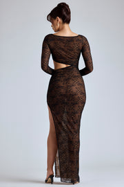 Oh Polly Dresses Ingrid 7776 robe dentelle noire maxi