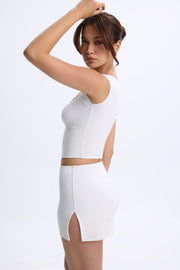 Oh Polly Lyra 9940 jupe blanche micro mini modal