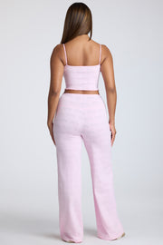 Oh Polly 8324 crop top rose lemonade à bretelles