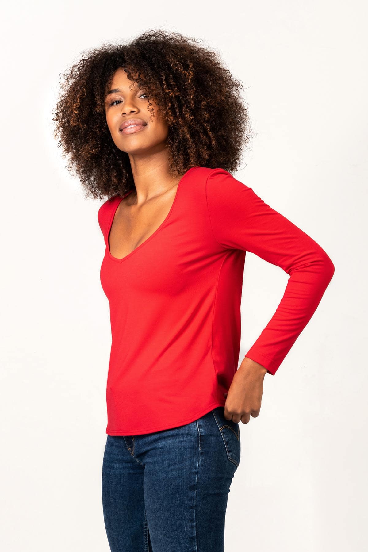 Thelma & Rose Ondine top manche longue noir 36