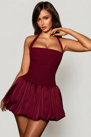 Oh Polly Ludmila 8381 micro mini robe corset rouge