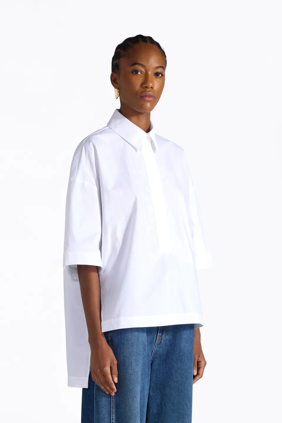 Liviana Conti Millie Blouse Blanche Asymétrique 38-48