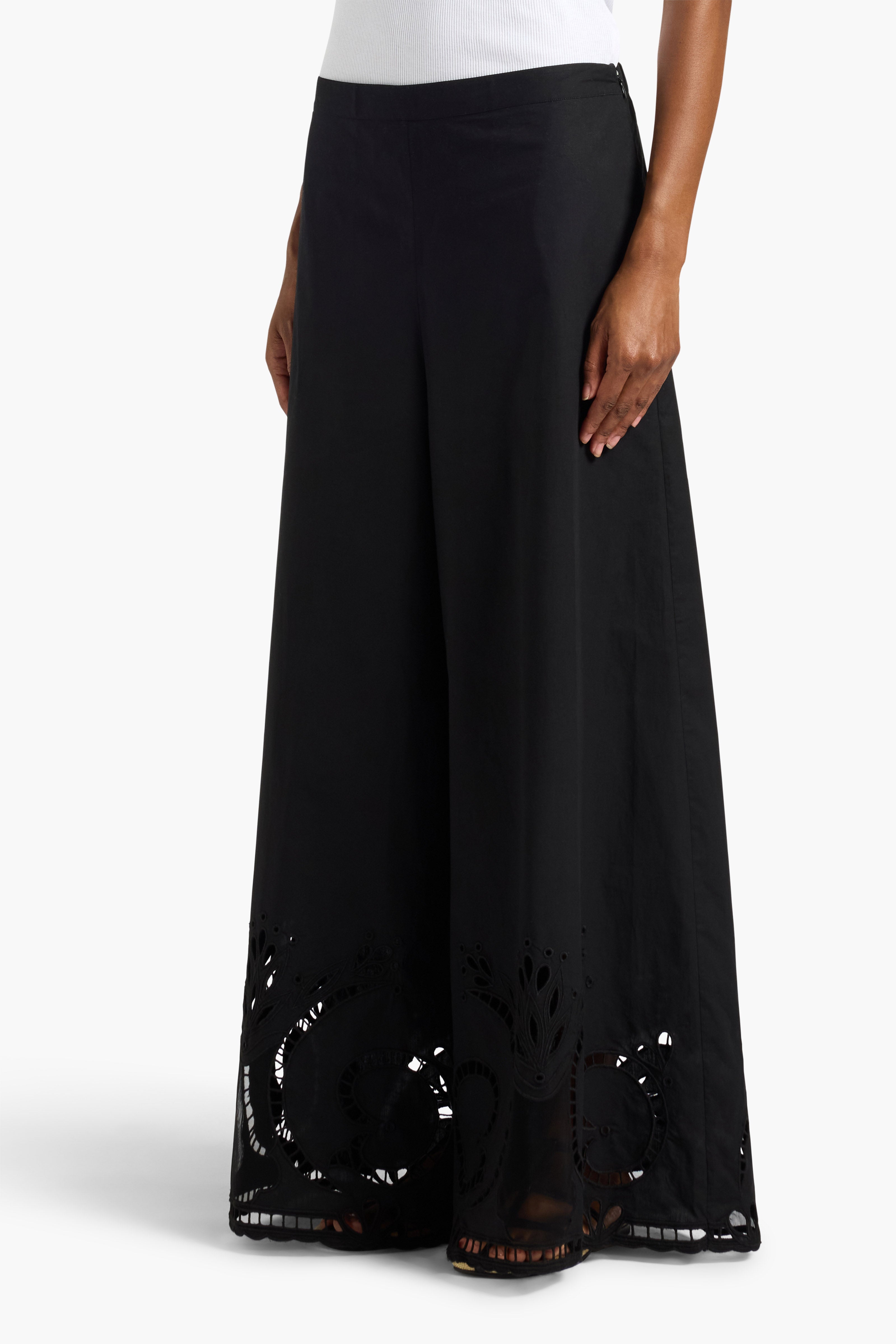 Liviana Conti Charlie pantalon palazzo coton terracotta