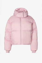 Oh Polly Veste Ski Cropped Rose Imperméable 18k Oversize