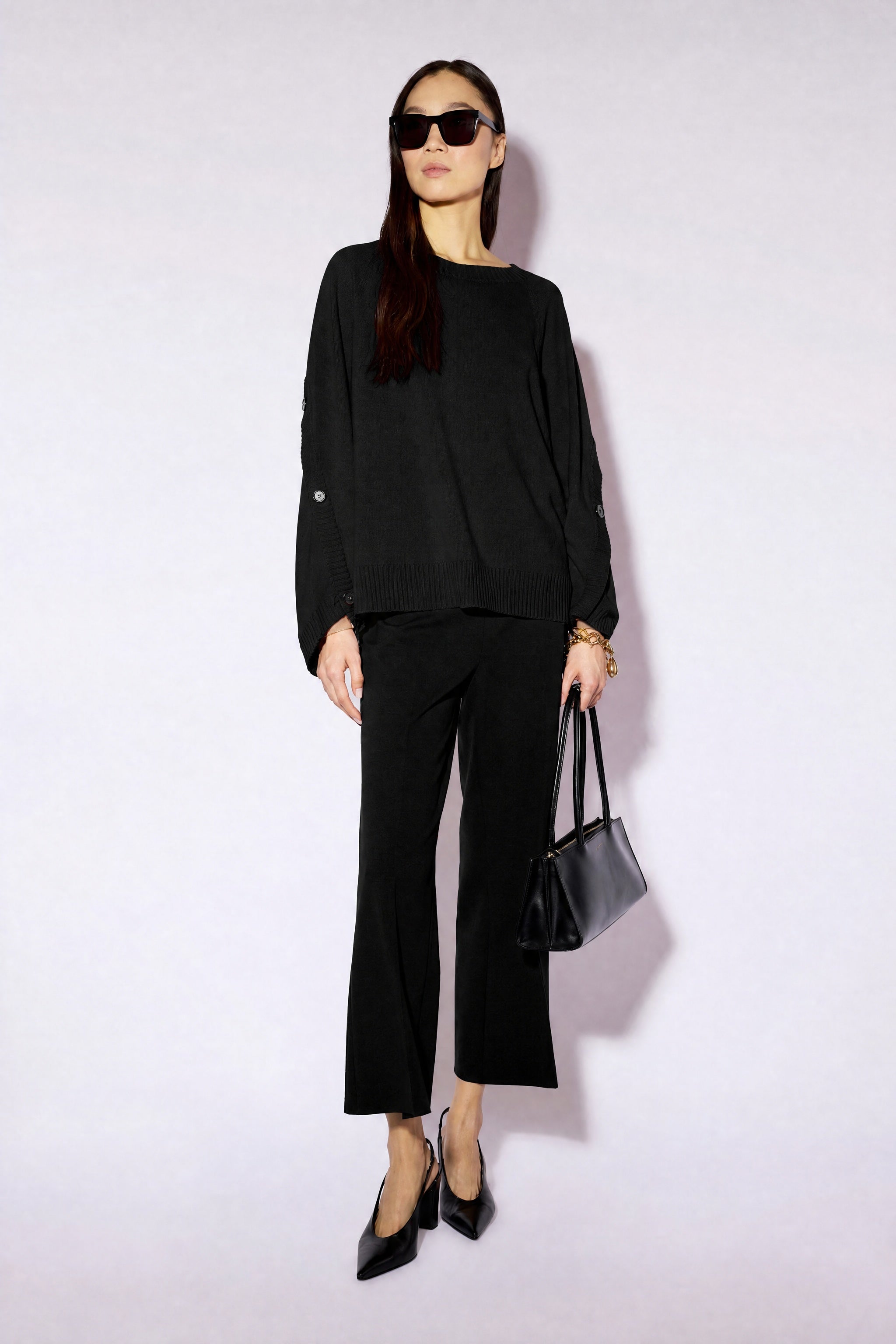 Liviana Conti Lance Pantalon Crop-Flare Mirtillo 38-48
