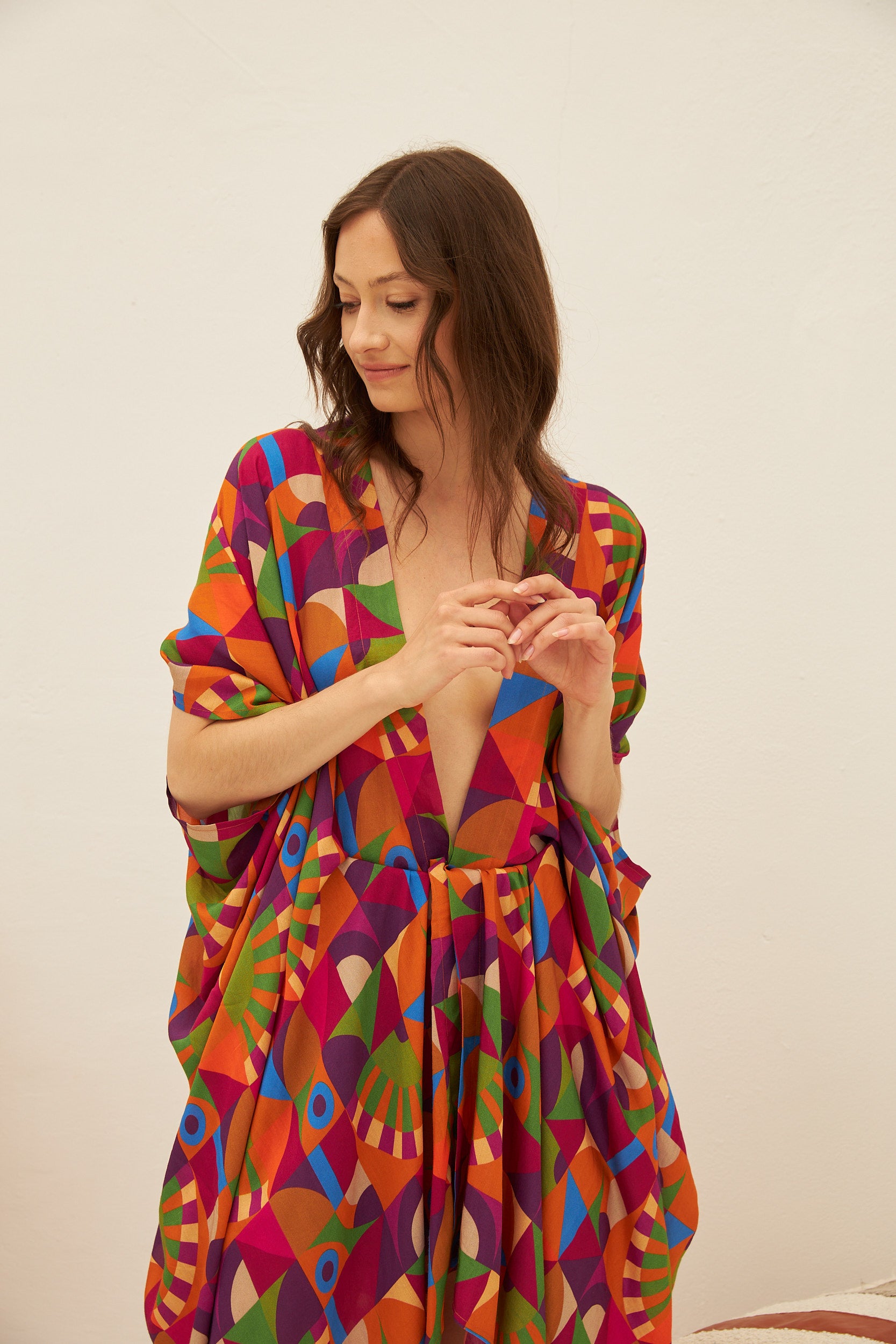 Chicosoleil Mango kimono Toucan viscose taille unique