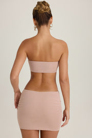 Oh Polly Lilia robe mini bandeau peche découpes
