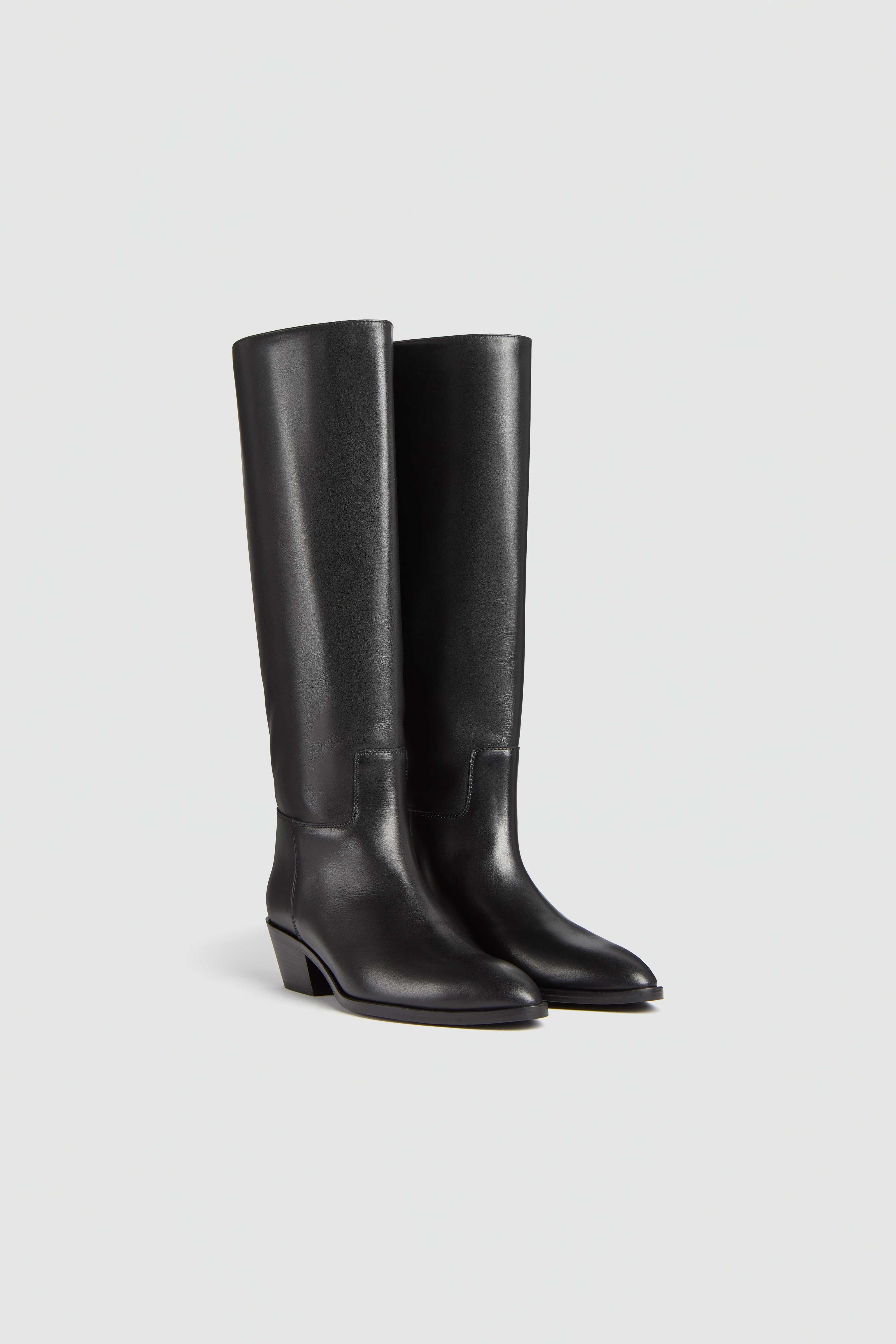 Liviana Conti Imperia botte texane cuir Noir 40