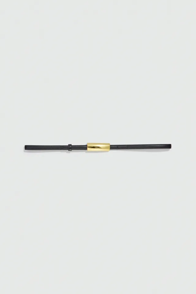 Liviana Conti Gliese ceinture cuir noire 85
