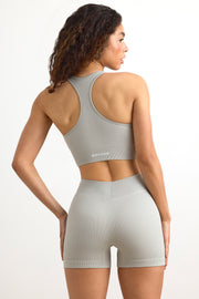 Oh Polly Bo+Tee short mini gris sport sans couture